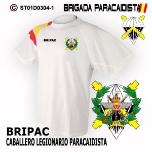 CAMISETAS TÉCNICAS: BRIGADA PARACAIDISTA BRIPAC -CABALLERO LEGIONARIO PARACAIDISTA