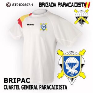 CAMISETAS TÉCNICAS: BRIGADA PARACAIDISTA BRIPAC -CUARTEL GENERAL PARACAIDISTA 