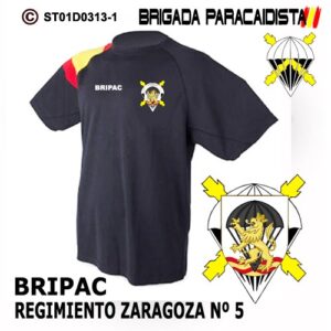 CAMISETAS TÉCNICAS: BRIGADA PARACAIDISTA BRIPAC -REGIMIENTO DE ZARAGOZA Nº 5