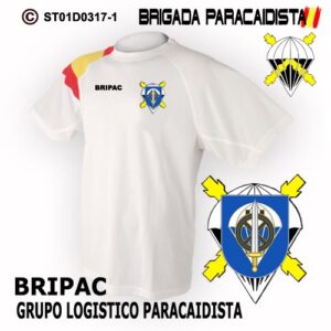 CAMISETAS TÉCNICAS: BRIGADA PARACAIDISTA BRIPAC -GRUPO LOGISTICO PARACAIDISTA