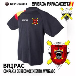 CAMISETAS TÉCNICAS: BRIGADA PARACAIDISTA BRIPAC -COMPAÑÍA DE RECONOCIMIENTO AVANZADO