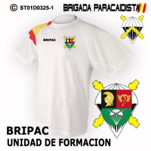 CAMISETAS TÉCNICAS: BRIGADA PARACAIDISTA BRIPAC -UNIDAD DE FORMACIÓN