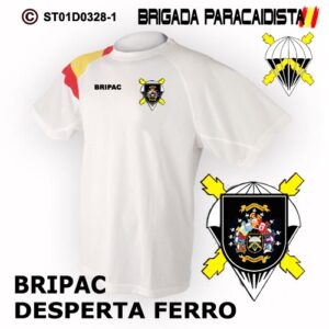 CAMISETAS TÉCNICAS: BRIGADA PARACAIDISTA BRIPAC -DESPERTA FERRO