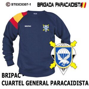 SUDADERA CLÁSICA BANDERA : BRIGADA PARACAIDISTA BRIPAC -CUARTEL GENERAL PARACAIDISTA 