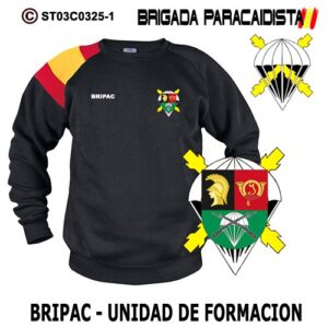 SUDADERA CLÁSICA BANDERA : BRIGADA PARACAIDISTA BRIPAC -UNIDAD DE FORMACIÓN