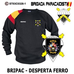 SUDADERA CLÁSICA BANDERA : BRIGADA PARACAIDISTA BRIPAC -DESPERTA FERRO