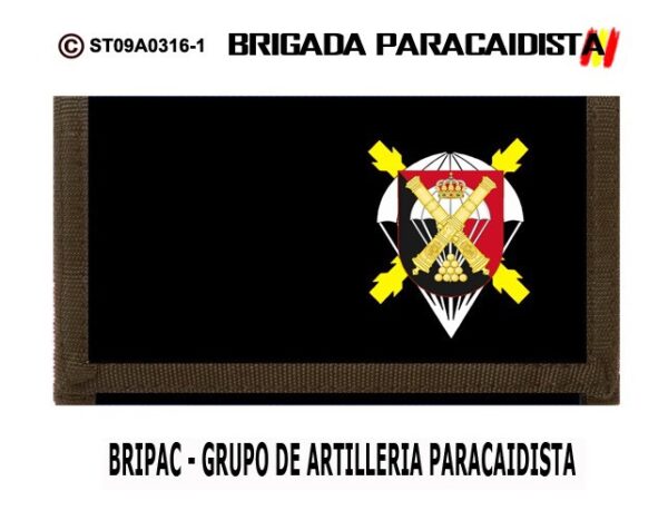 BILLETERO/MONEDERO : BRIGADA PARACAIDISTA BRIPAC - GRUPO DE ARTILLERIA PARACAIDISTA