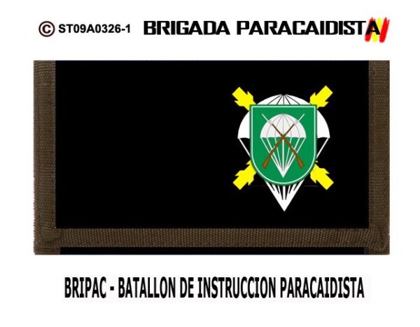 BILLETERO/MONEDERO : BRIGADA PARACAIDISTA BRIPAC -BATALLÓN DE INSTRUCCIÓN