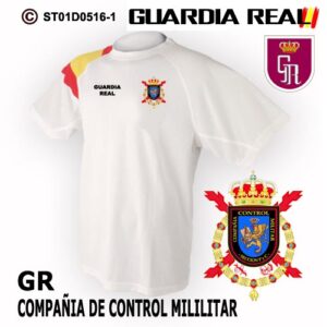 CAMISETAS TÉCNICAS:GUARDIA REAL - COMPAÑÍA DE CONTROL MILITAR