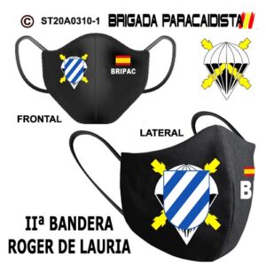 MASCARILLAS MILITARES : BRIGADA PARACAIDISTA BRIPAC -2ª BANDERA ROGER DE LAURIA