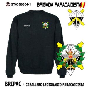 SUDADERA CLÁSICA : BRIGADA PARACAIDISTA BRIPAC -CABALLERO LEGIONARIO PARACAIDISTA 