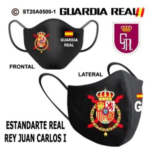 MASCARILLAS MILITARES:GUARDIA REAL - ESTANDARTE REAL REY JUAN CARLOS I