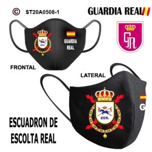 MASCARILLAS MILITARES:GUARDIA REAL - ESCUADRON DE ESCOLTA REAL