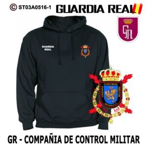 SUDADERAS CON CAPUCHA:GUARDIA REAL - COMPAÑÍA DE CONTROL MILITAR